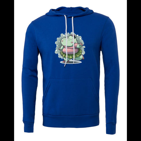Cartoon Hippo Bella canvas hoodie 3719